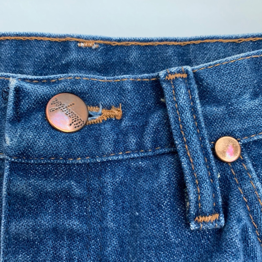 Vintage Wrangler High Waisted Denim Blue Jeans A18 - Picture 7 of 9